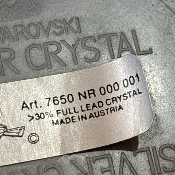 Swarovski Crystal Figurine, Sparrow w Frosted Beak 169685 1.5" 1992 Retired - Picture 4 of 11